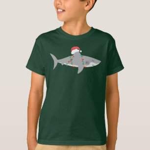 T-shirt Funny Shark Tee - shirt de Noël