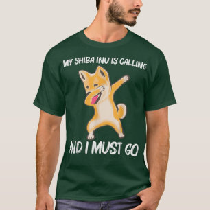 T-shirt Funny Shiba Inu For Men Women Dabbing Japanese Aki