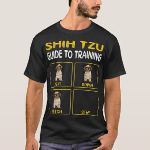 T-shirt Funny Shih Tzu Guide Pour L'Entraînement Des Chie