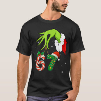 T-shirt Funny Six Seven 67 Meme 6 7 Elf Santa Christmas 	s