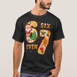 T-shirt Funny Six Seven 67 Meme 6 7 Santa Christmas 	s Kid