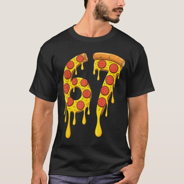 T-shirt Funny Six Seven Zza 67 Number  (Devant)