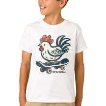 Funny Skateboard Farm poulet personnalisé