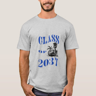 T-shirt Funny Skeleton Class of 2037 Chemise pour jeunes h