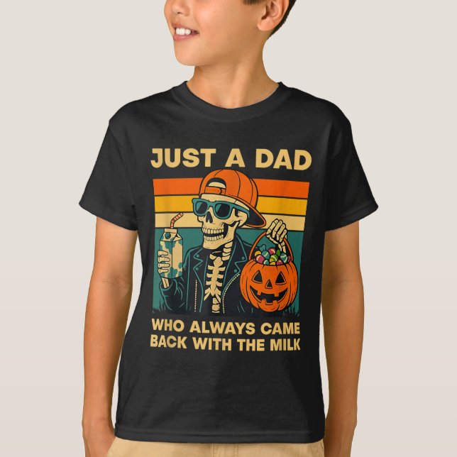 T-shirt Funny Skeleton Dad Quote Retro Gift For Father’s D (Devant)