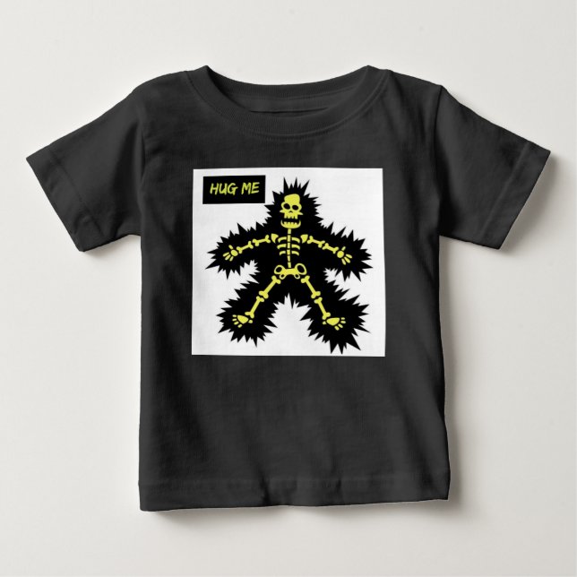T-SHIRT FUNNY SKELETON HUG ME FOR KIDS (Front)