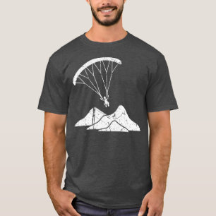 T-shirt Funny Skydiver Silhouette Parapente