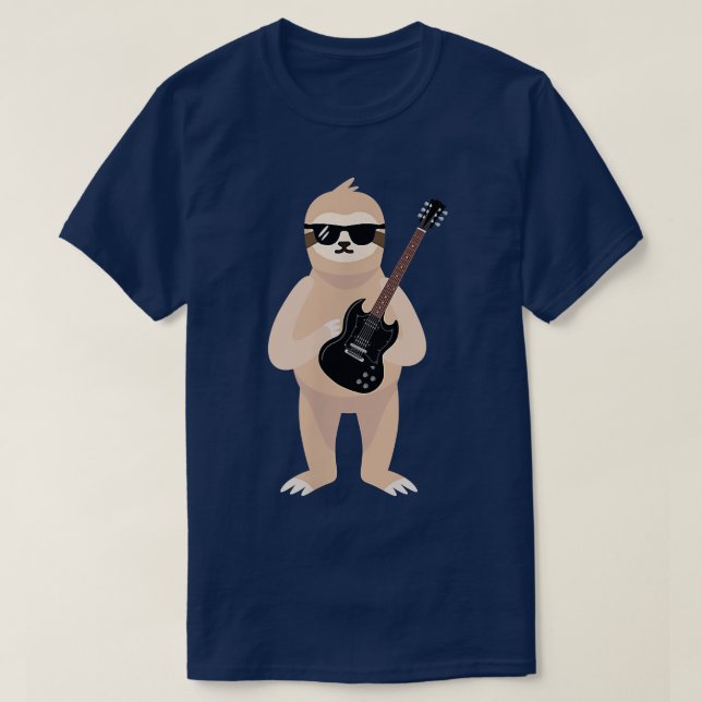 T-shirt Funny Sloth Wearing (Design devant)