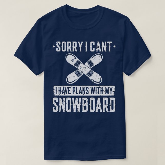 T-shirt Funny Snowboard Snowboard (Design devant)