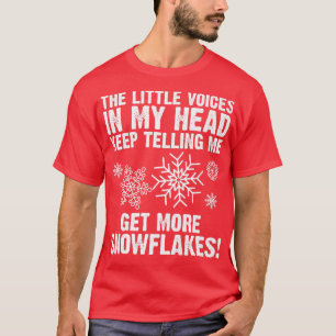 T-shirt Funny Snowflake Art For Men Women Ice Snow