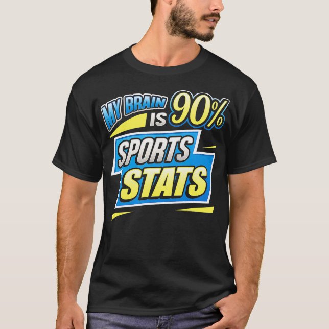 T-shirt Funny Sports Statistiques Chemise Cerveau Odds Équ (Devant)