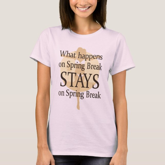 T-shirt Funny Spring Break (Devant)