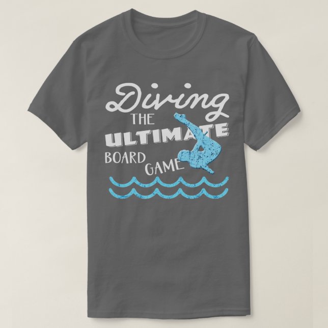 T-shirt Funny Springboard Plongeurs Planche de plongée Jeu (Design devant)