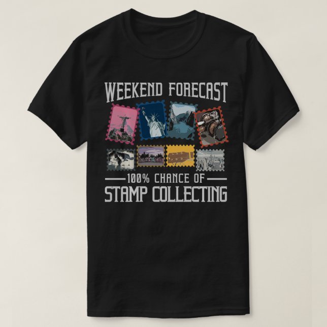T-shirt Funny Stamp Collecting Gift For Men Women Postal C (Design devant)