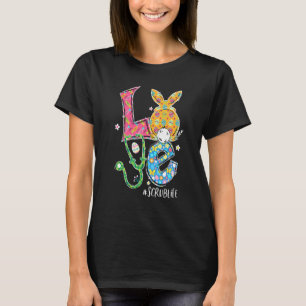 T-shirt Funny Stethoscope Amour Scrub Vie Infirmière Bunny