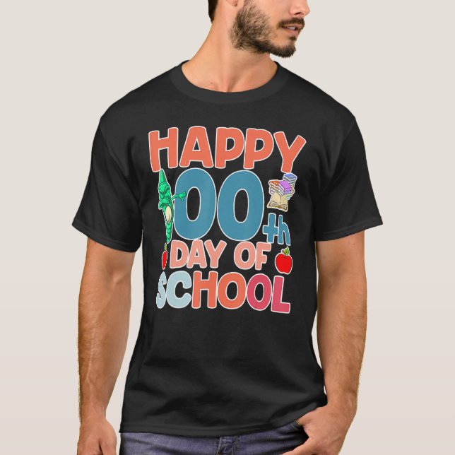 T-shirt Funny Student Kids 100th Day Gift 100 Days Of Scho (Devant)