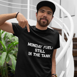 T-shirt Funny Style moderne Black & White Sarcasm lundi