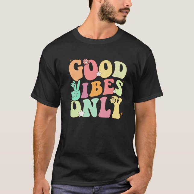 T-shirt Funny Super Good Vibes seulement vacances d'été Po (Devant)