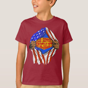T-shirt Funny Super Peer Support Specialist Hero Job T-Shi