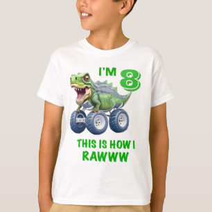 T-shirt Funny T rex monstre camion dinosaure