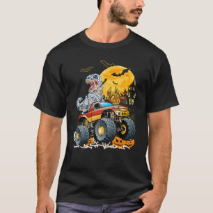 T-shirt Funny T Rex Saurus équitation Monster Camion Happy