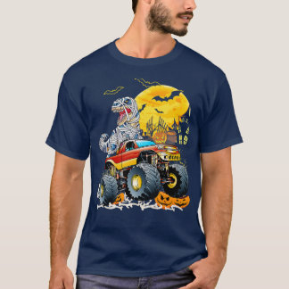 T-shirt Funny T Rex Saurus équitation Monster Camion Happy