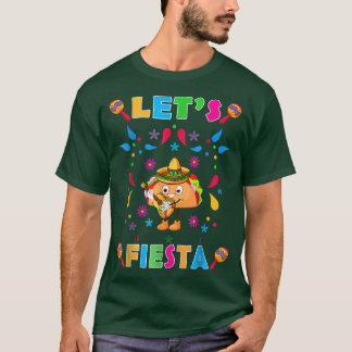 T-shirt Funny Tacosaurus Cinco De Mayo Meico Guitare Lets 