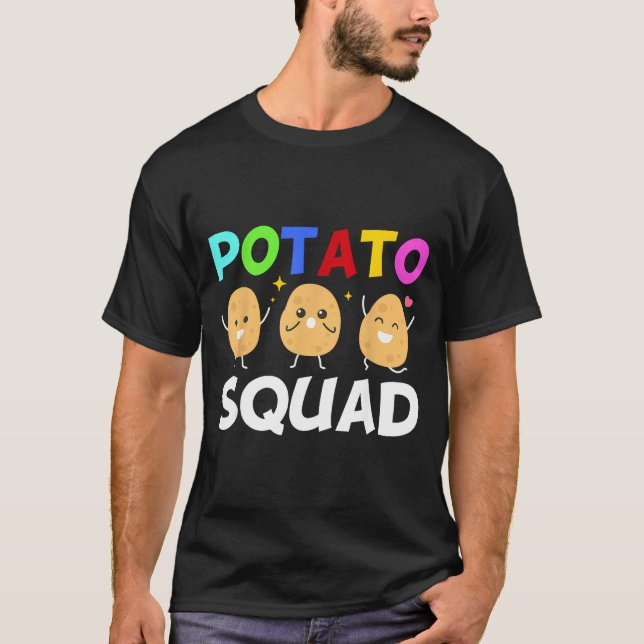 T-shirt Funny Tato Squad Vegetable Chip Eater French Fries (Devant)