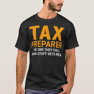 T-shirt Funny tax preparer tax season 
