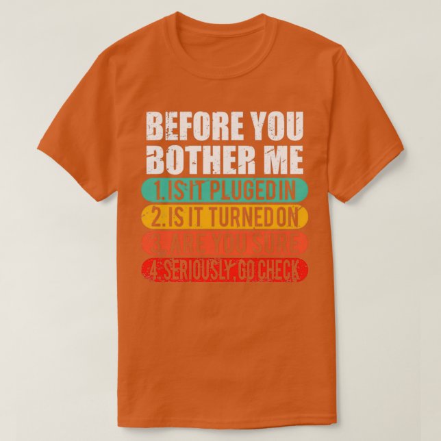 T-shirt Funny Tech Support technique Techie Cadeau Informa (Design devant)
