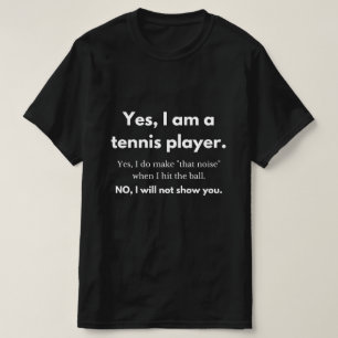 T-shirt Funny Tennis Bruit Exhale Sound Humour Typographie