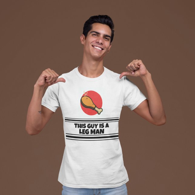 T-shirt Funny “This Guy Is A Leg Man” Thanksgiving Turkey  (Créateur téléchargé)