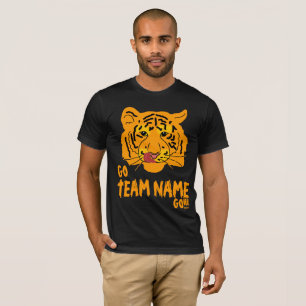 T-shirt Funny Tiger Football Go and Team Name