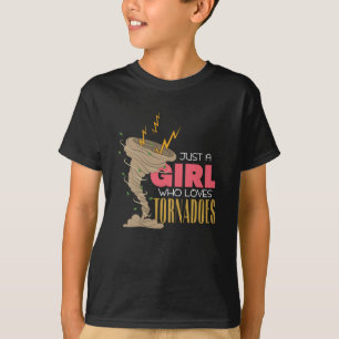 T-shirt Funny Tornado Fille tropicale Enfants Hurricane