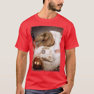 T-shirt Funny TRe Astronaut Moon Space Mission Dinosaur As
