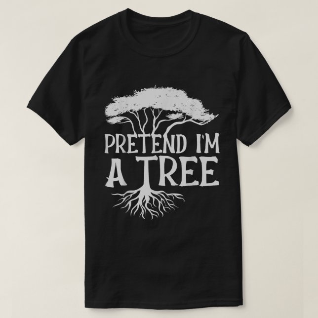 T-shirt Funny Tree Joke Shirt for Quiet People (Design devant)