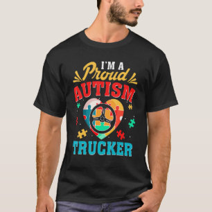 T-shirt Funny Trucker Sensibilisation sur l'autisme Soutie