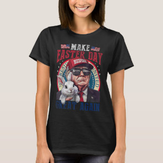 T-shirt Funny Trump Make Easter Great Again Bunny Hunt Egg