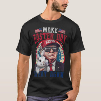 T-shirt Funny Trump Make Easter Great Again Bunny Hunt Egg