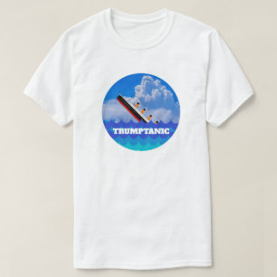 T-shirt Funny "Trumptanic" avec navire en train de couler