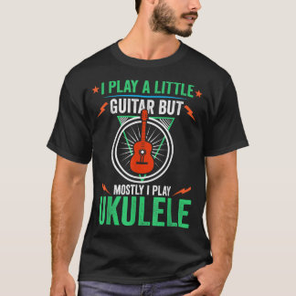 T-shirt Funny Ukulele Retro Petite Guitare Guitare Guitare