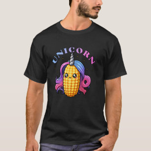 T-shirt Funny Unicorn Corn Colorful Cute Boys Girls Kids