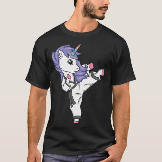 T-shirt Funny Unicorn Karate Girl I Taekwondo Martial Arts