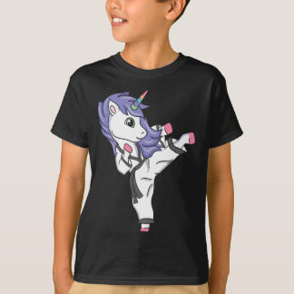 T-shirt Funny Unicorn Karate Girl I Taekwondo Martial Arts