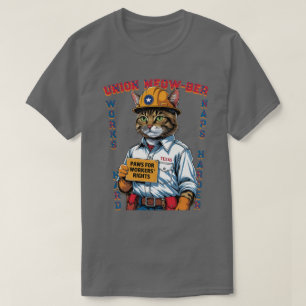 T-shirt Funny Union Feline Membre Feline Fête du Travail d