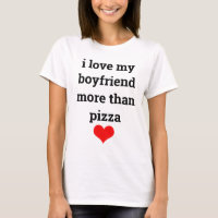 Funny Valentine's Day Boyfriend Typographie Pizza