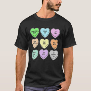 T-shirt Funny Valentines Jour Bonbons Coeur Hommes Femmes 