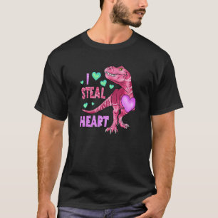 T-shirt Funny Valentines Jour Graphique Chemise Dinosaure