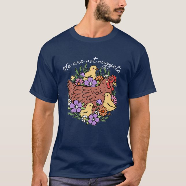 T-shirt Funny Vegan Plante de Noël basé de Noël amis pas (Devant)