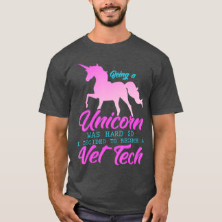 T-shirt Funny Vet Tech Unicorn Amateurs Vétérinaire